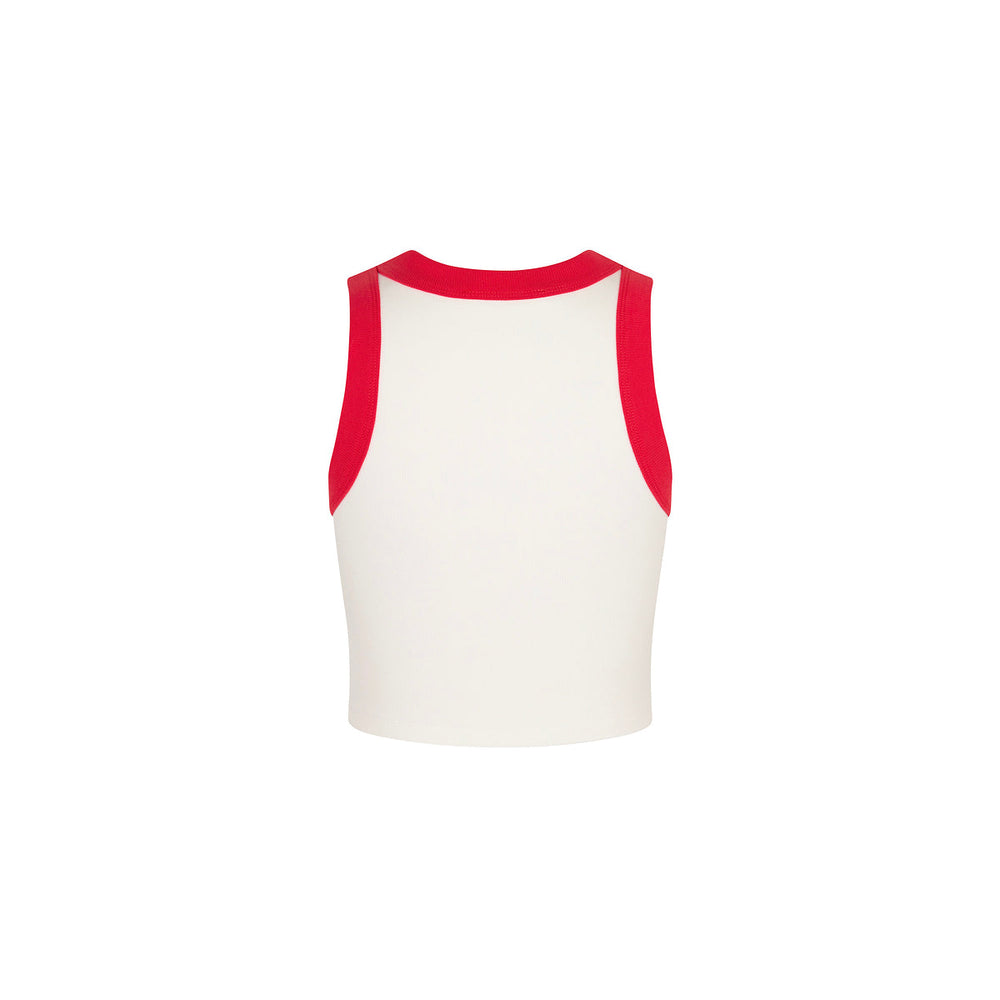 Embroidered Bind Crop Tank - Fastlane Fling