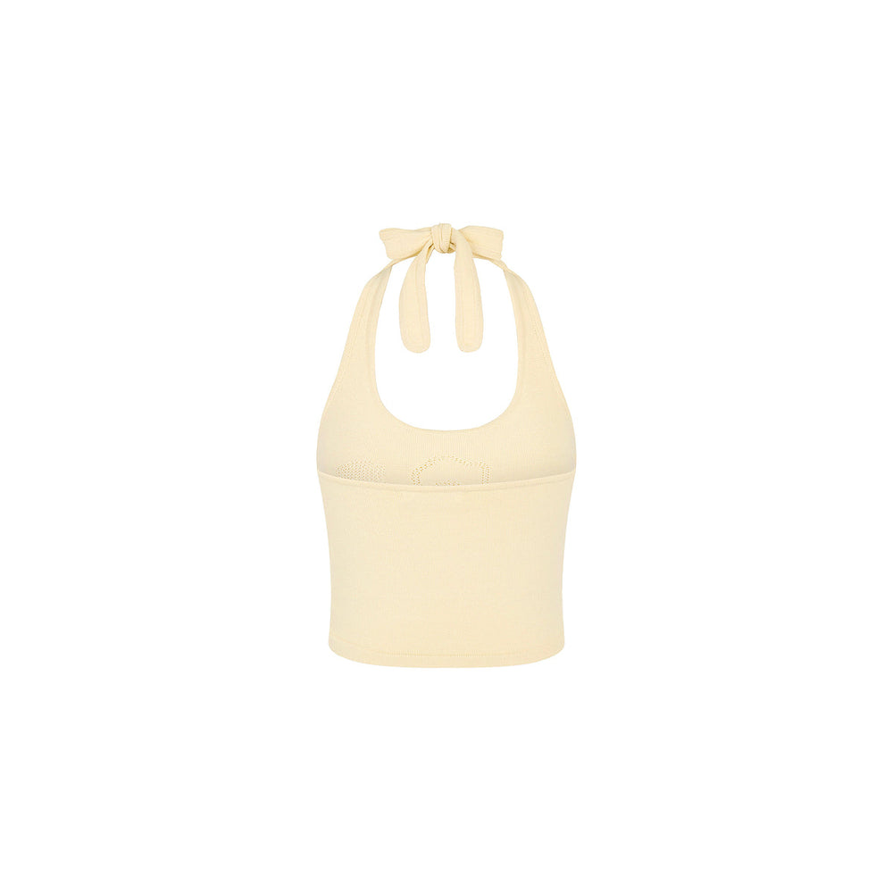 Lola Strick-Neckholder-Top – Toasted Coconut