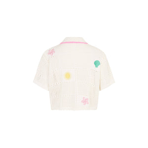 Embroidered Knit Shirt - Seashell Springs