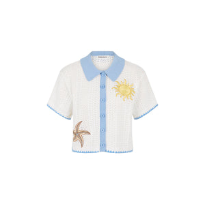 Sunchaser Knit Polo - Ocean Dreamer