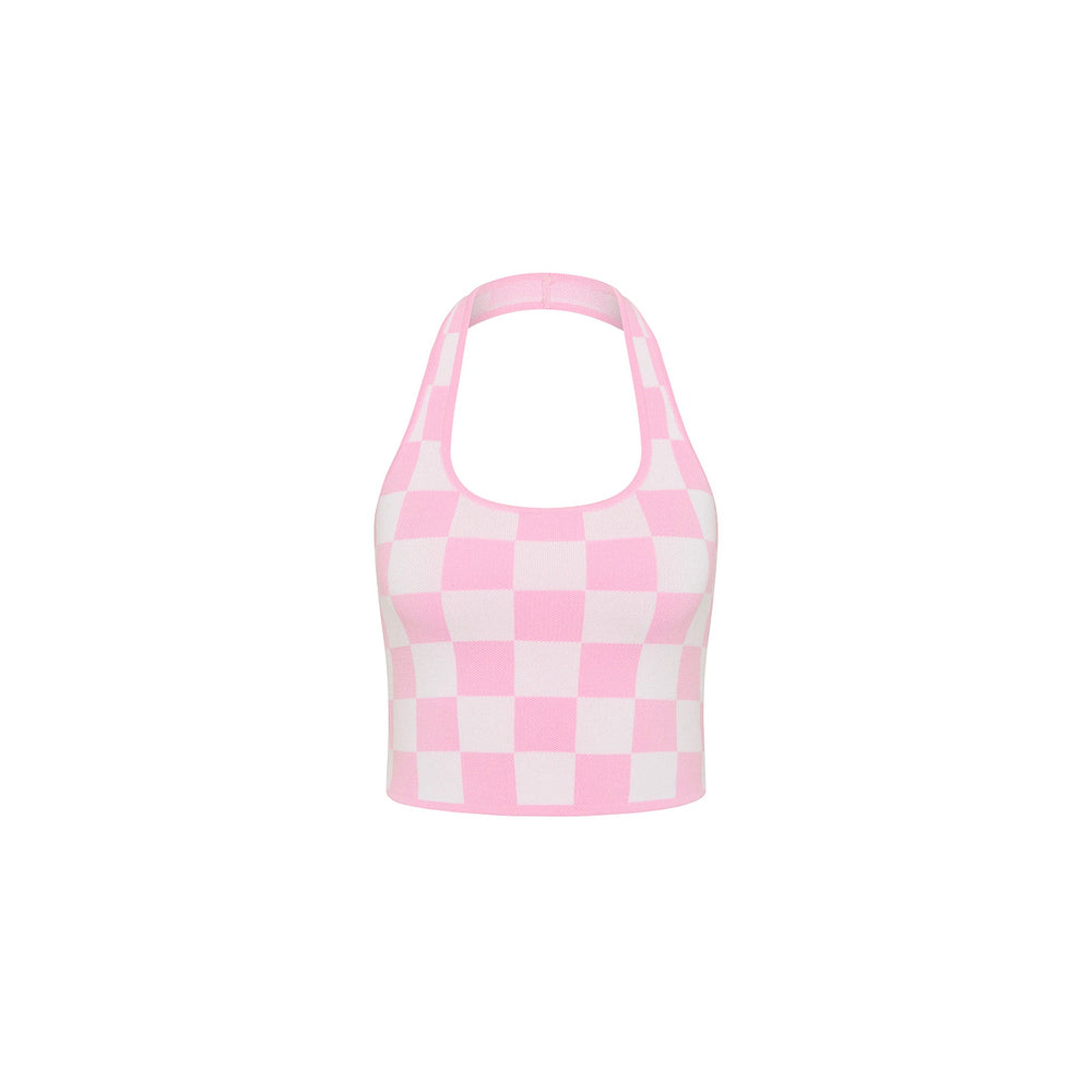 Knit Halter Tank Top - Love Match