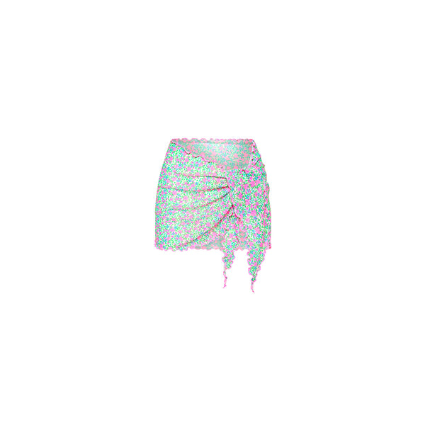 Mini Mesh Polyester Stretch Sarong - Sweet Pea