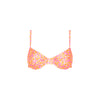 Ditzy Underwire Bra Bikini Top - Sherbet Shimmer