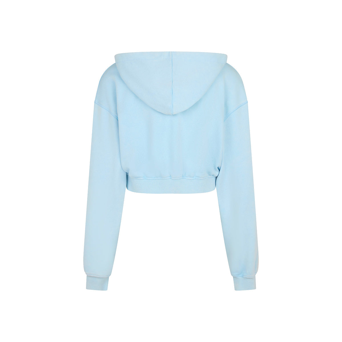♡JILTU baby frill hoodie baby blue Cropped Zip Through Hoodie - Baby Bluebell –KulaniKinisEurope
