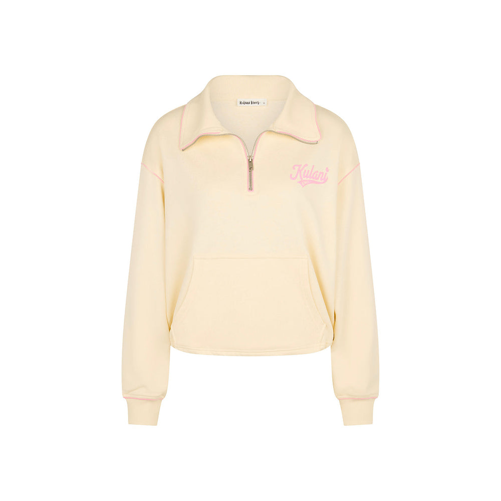 Quarter Zip Jumper - Buttercream