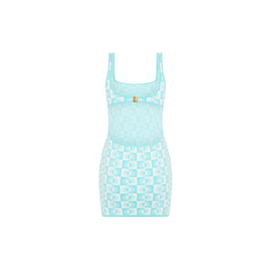 Open Back Knit Mini Dress - Sun Spell