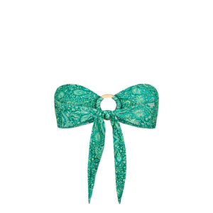 Strapless Bandeau Bikini Top - Emerald Aura