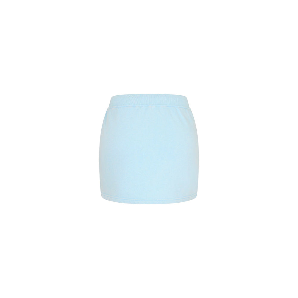 Terry Track Mini Skirt - Baby Bluebell