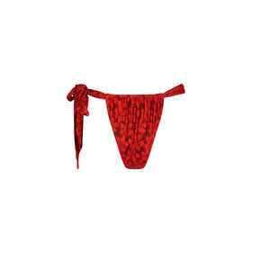 Bas de bikini string froncé à nouer doux - Sassy Sangria