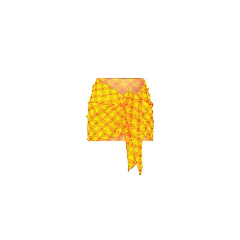 Mini Mesh Polyester Stretch Sarong - Lemontini