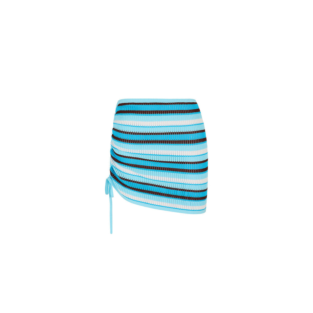 Oasis Drawstring Knit Mini Skirt - Buttercream Dream