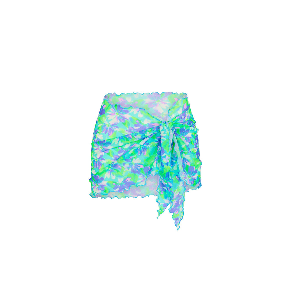 Mini Mesh Polyester Stretch Sarong - Monaco Whispers