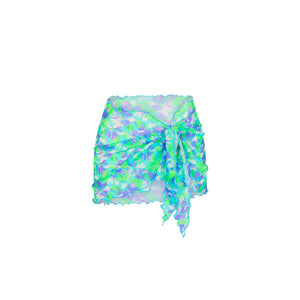 Mini Mesh Polyester Stretch Sarong - Monaco Whispers