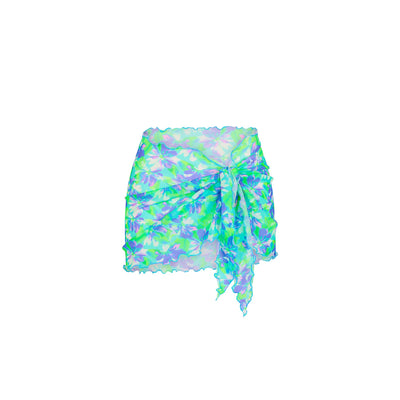 Mini Mesh Polyester Stretch Sarong - Monaco Whispers