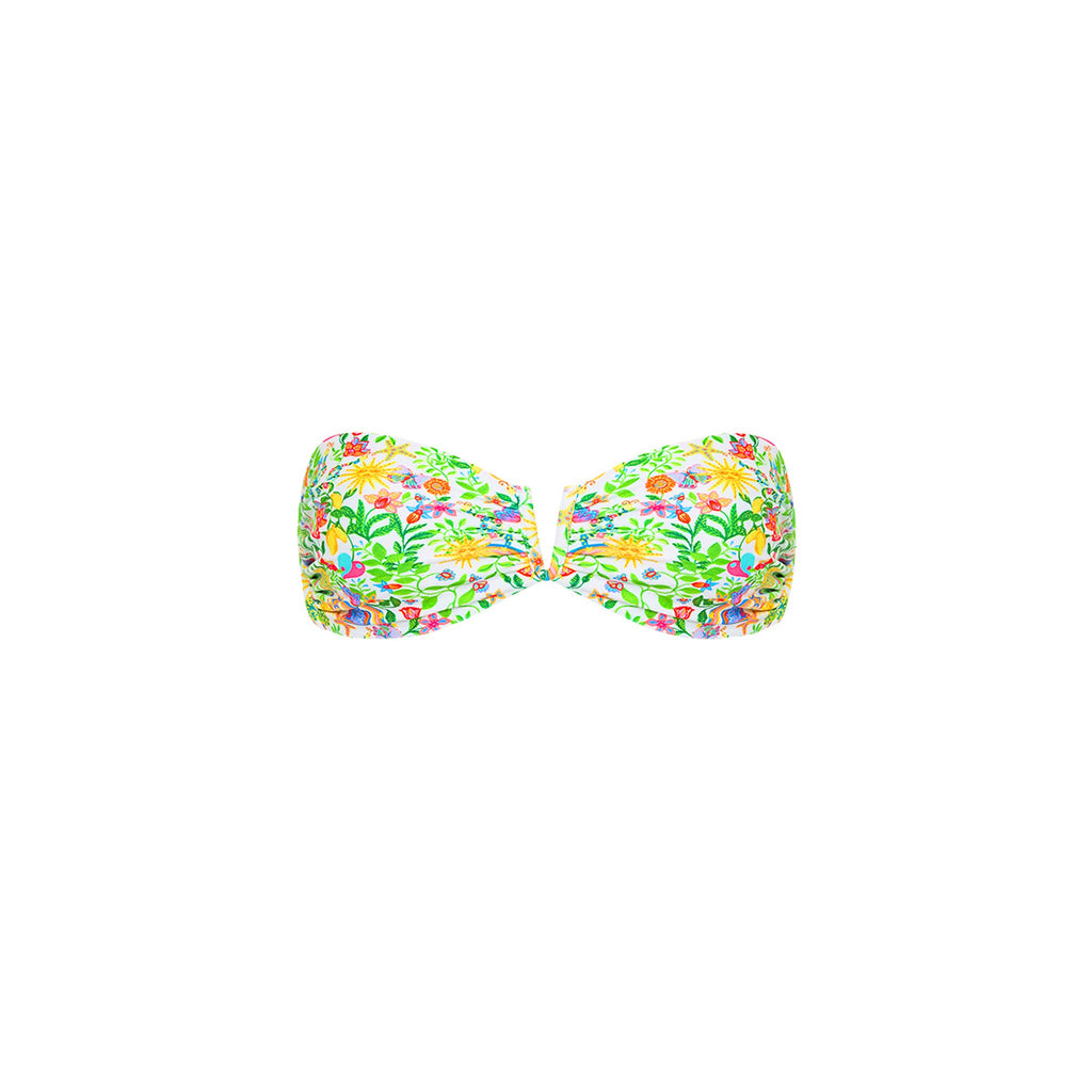 V Strapless Bandeau Bikini Top - Desert Disco