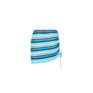Oasis Drawstring Knit Mini Skirt - Buttercream Dream
