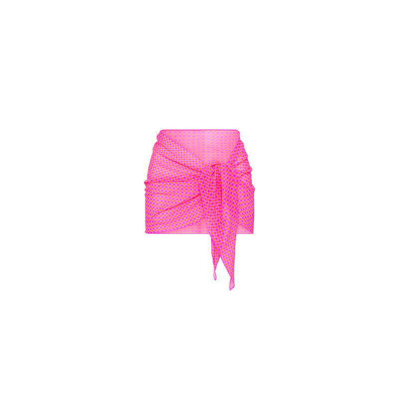 Mini Mesh Polyester Stretch Sarong - Pinky Promise