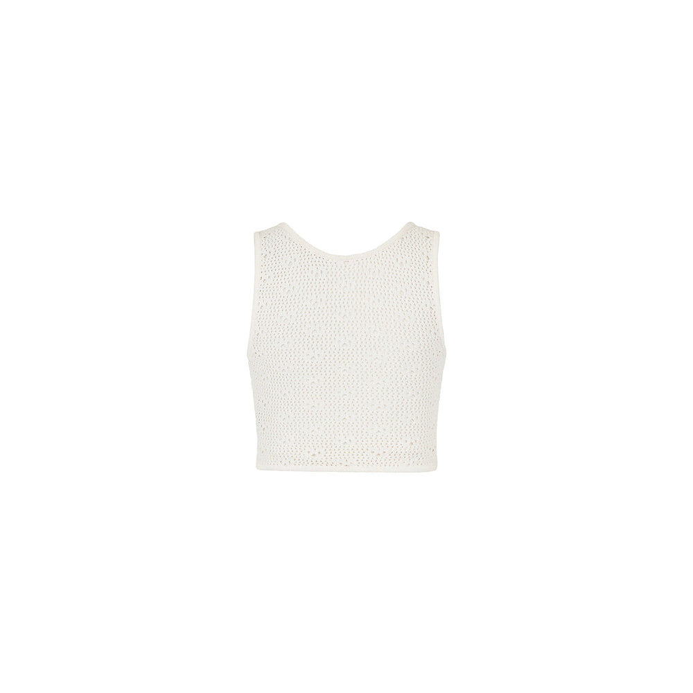 Seaside Knit Top - Whipped White