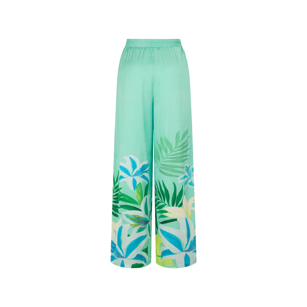 Drawstring Resort Pants - Neon Splice