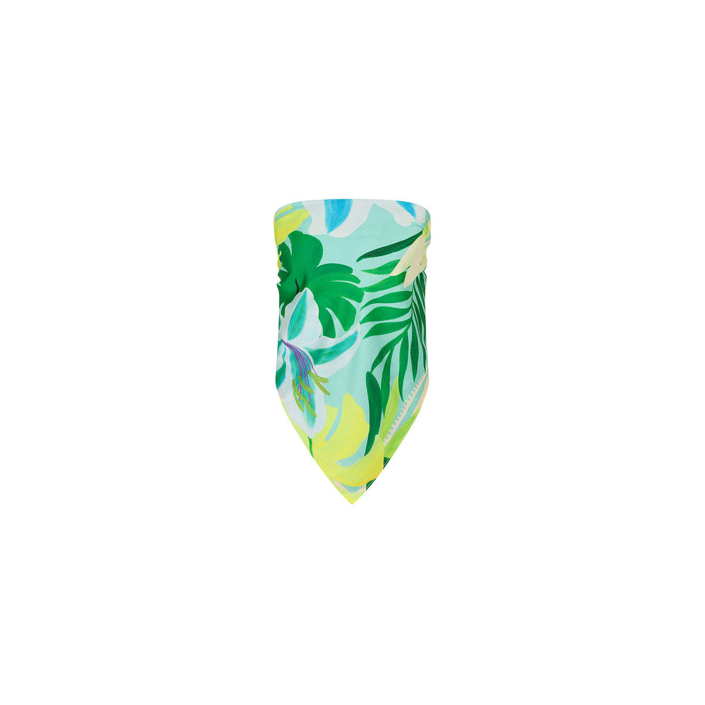 Summer Bandana Scarf Top - Neon Splice