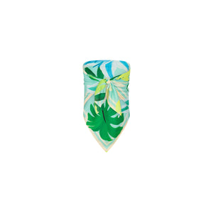 Summer Bandana Scarf Top - Neon Splice
