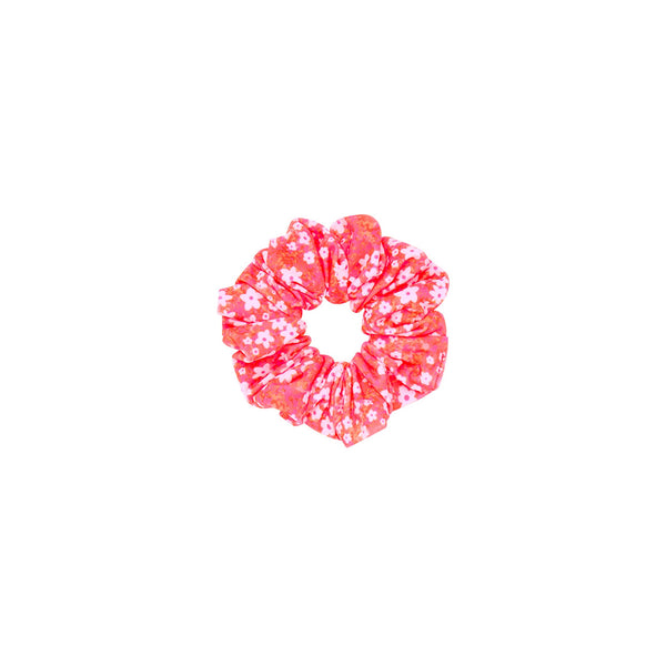 Scrunchie Hair Tie - Coral Crush