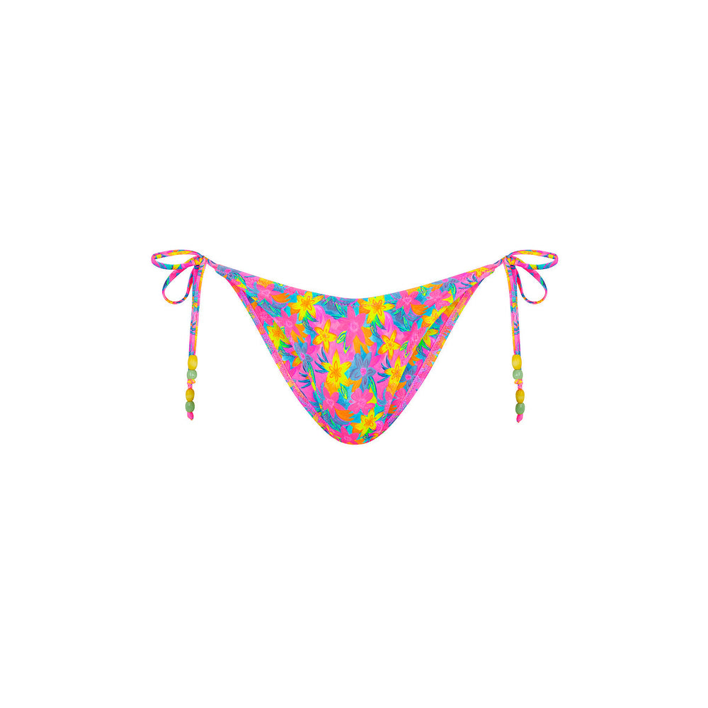 Dipped Cheeky Tie Bikini Bottom - Wildest Dreams