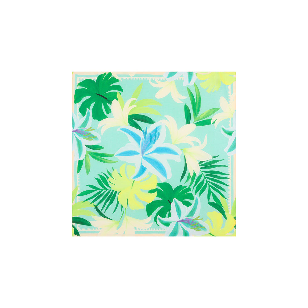 Summer Bandana Scarf Top - Neon Splice