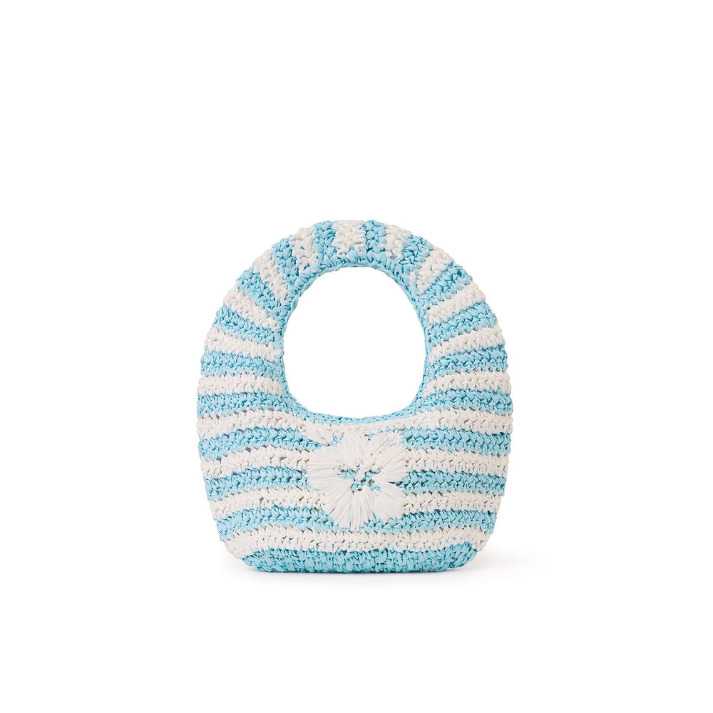 Straw Mini Bag - Tropic Blues