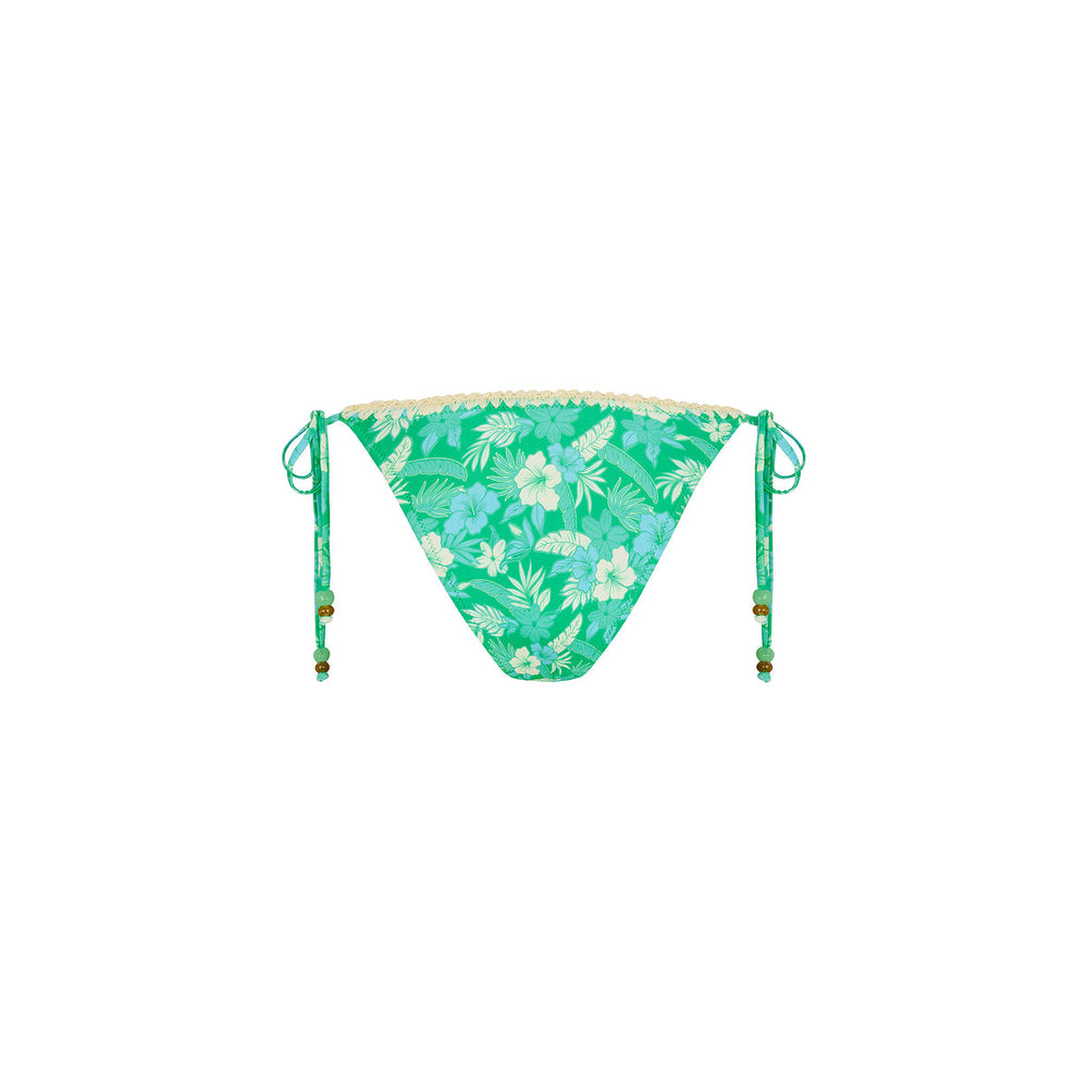 Crochet Dipped Cheeky Tie Bikini Bottom - Barefoot Breeze