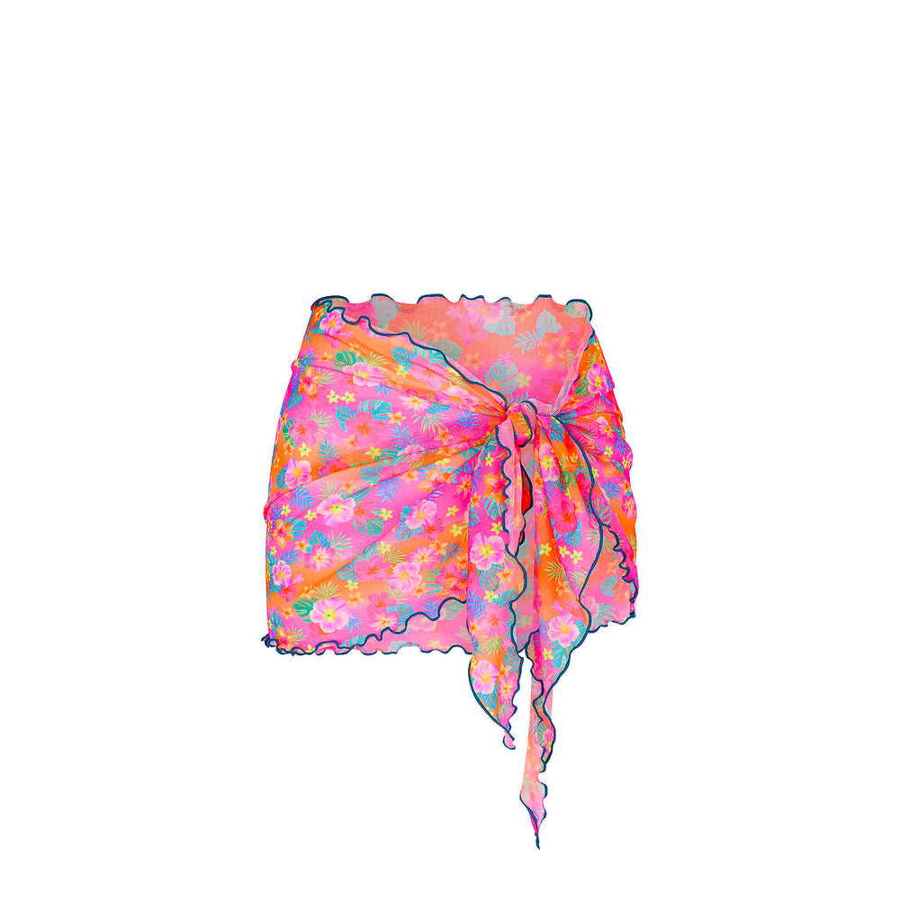 Mini Mesh Polyester Stretch Sarong - Summer Glow