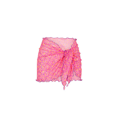 Mini Mesh Polyester Stretch Sarong - Gelato Bloom