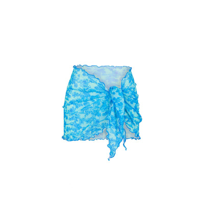Mini Mesh Polyester Stretch Sarong - Ocean Paradise
