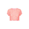 Mesh Cropped Tee - Sherbet Shimmer