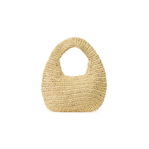 Stroh-Minitasche – Kiefer Limette