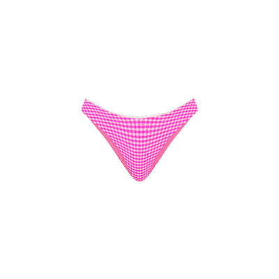 Dekoratives Bikini-Unterteil mit vollständiger Abdeckung - Pink Diva