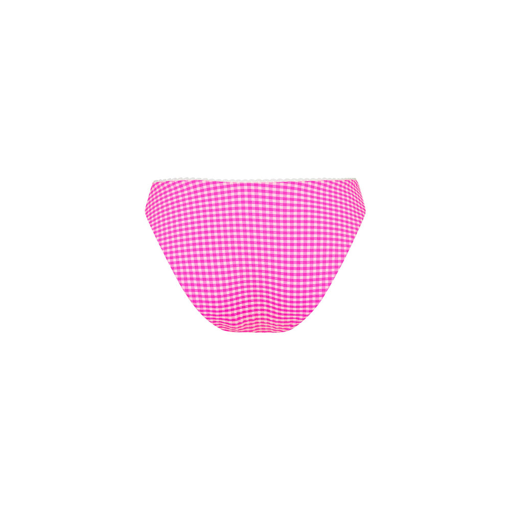 Decorative Full Coverage Bikini Bottom - Pink Diva