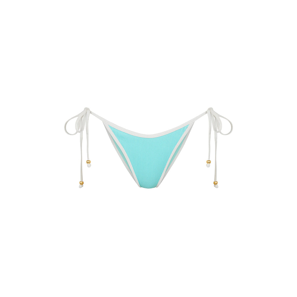 Bind Dipped Cheeky Tie Bikini Bottom - Calypso Blue