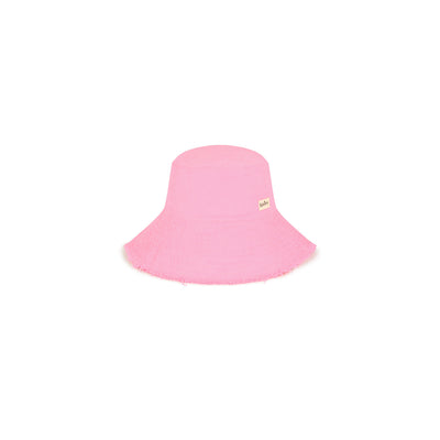 Frayed Corduroy Bucket Hat - Pink Lemonade