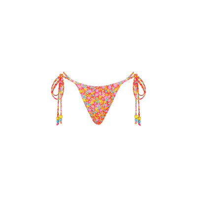 Thong Tie Side Bikini Bottom - Bubble Pop