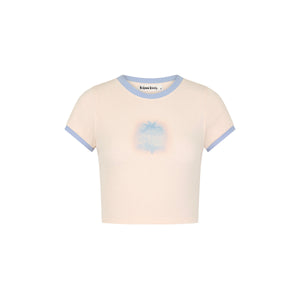 Bedrucktes Crop-Baby-T-Shirt – Salzbrise