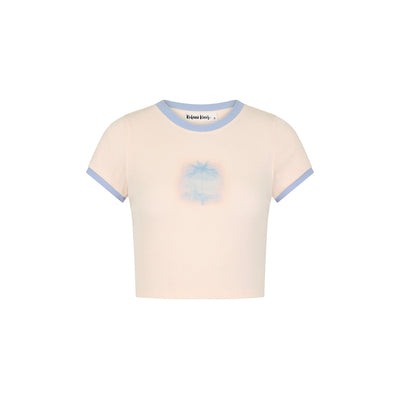Bedrucktes Crop-Baby-T-Shirt – Salzbrise