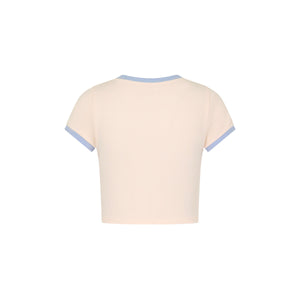 Bedrucktes Crop-Baby-T-Shirt – Salzbrise