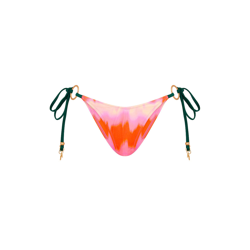 Ring Cheeky Tie Bikini Bottom - Strawberry Vanilla