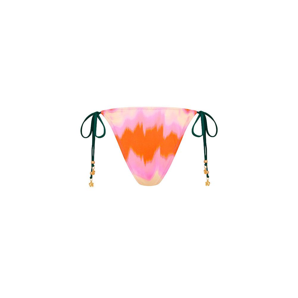 Ring Cheeky Tie Bikini Bottom - Strawberry Vanilla