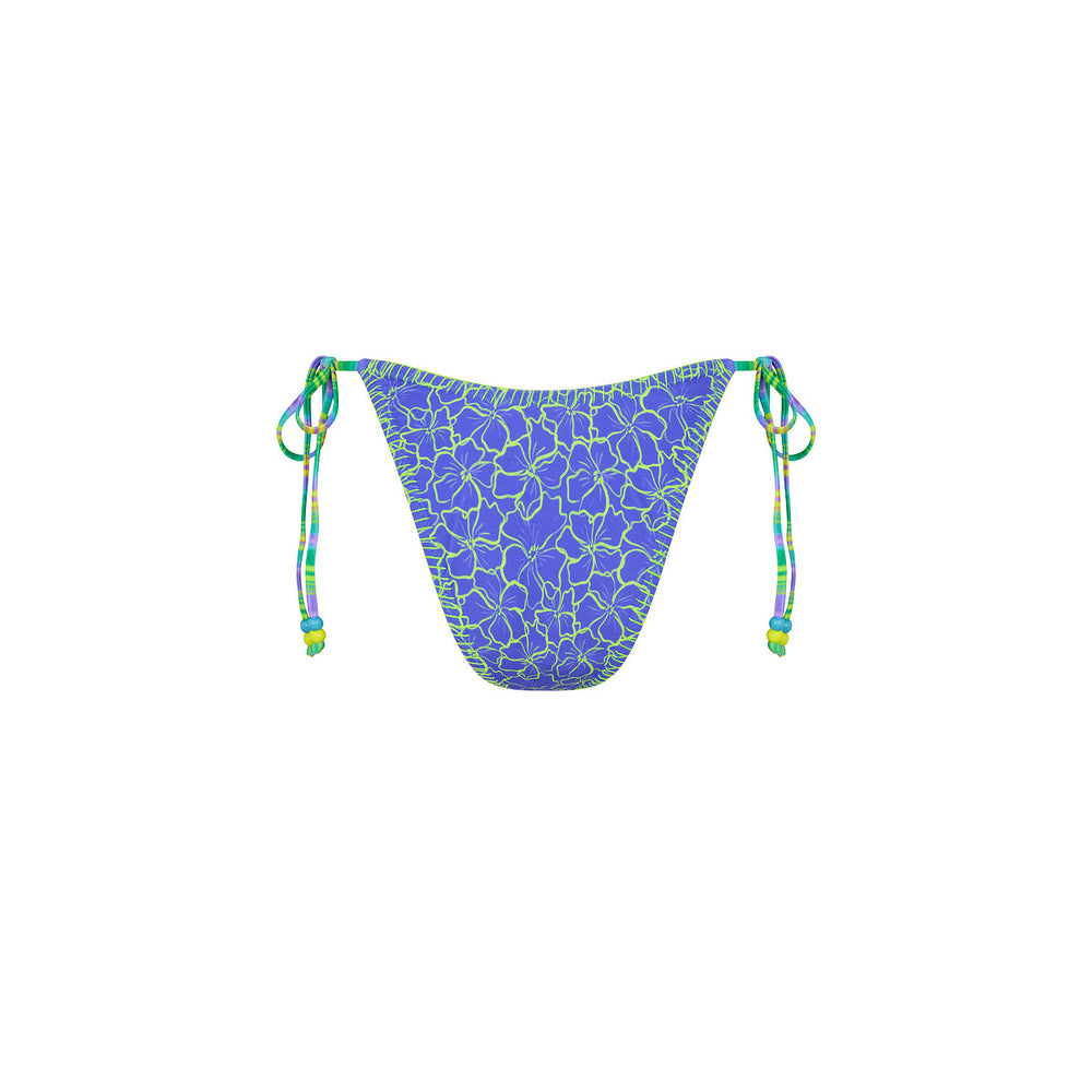 Lace Stitch Ring Tie Bikini Bottom - Sugar Wave