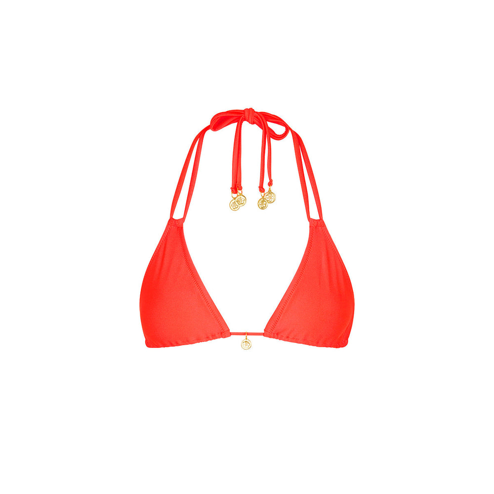 Halter Bralette Bikini Top - Guava Glow