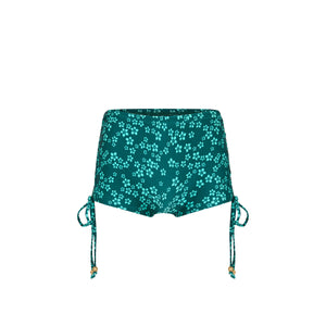 Ruched Tie Cheeky Swim Short - Moonkiss
