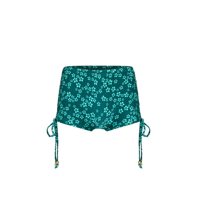Ruched Tie Cheeky Swim Short - Moonkiss