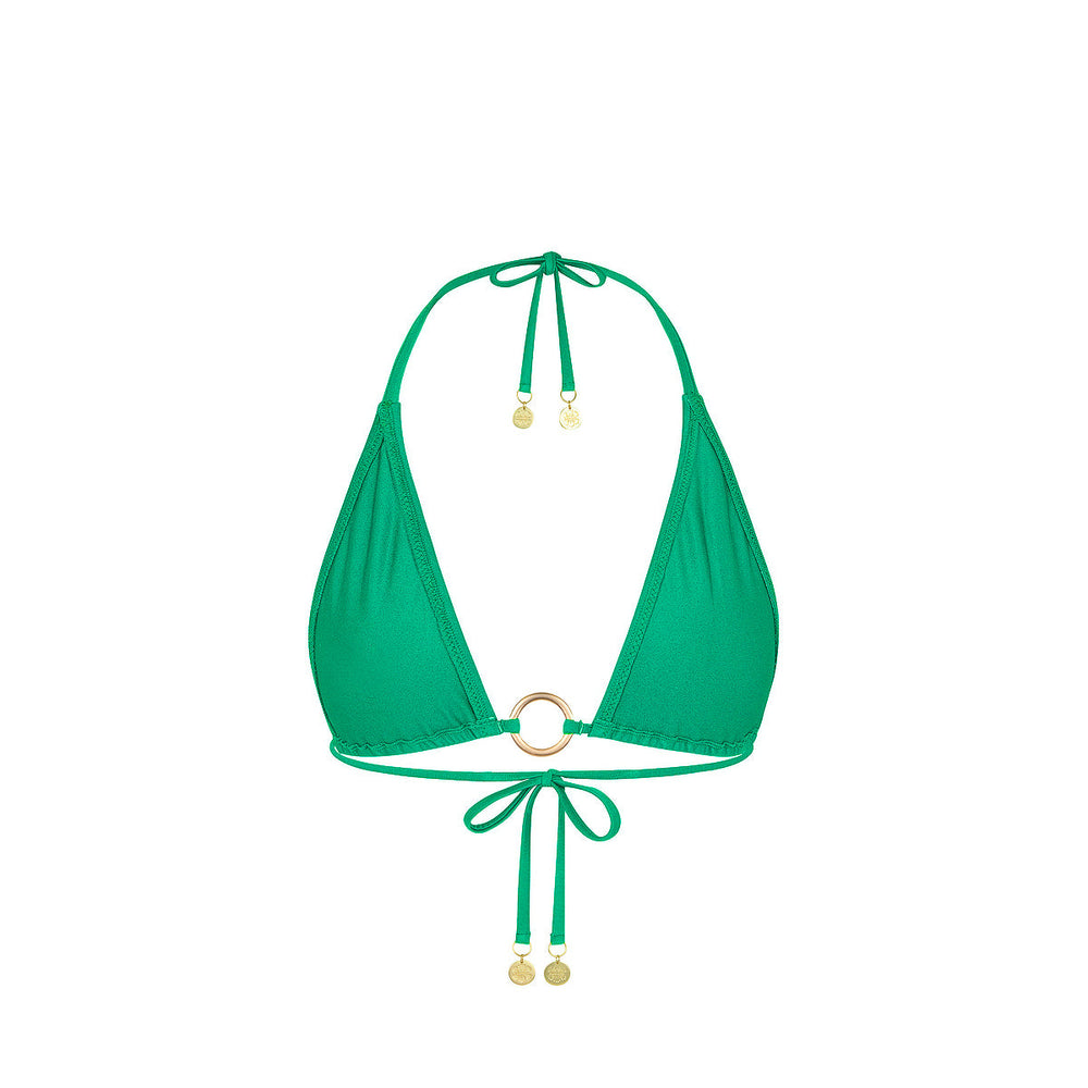 Ring Halter Bikini Top - Island Lush